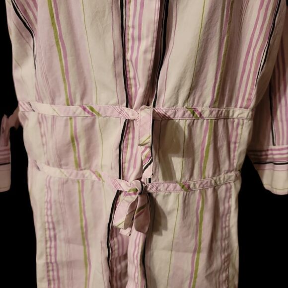 Lane Bryant Button Down Striped Tie front Blouse Size 26/28 - Picture 3 of 7